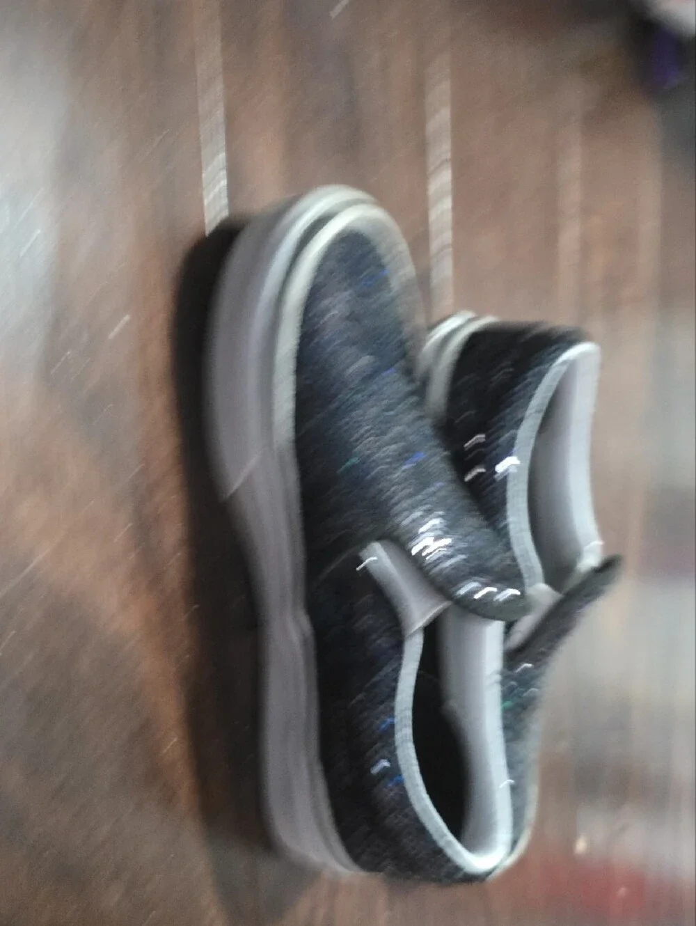 Vans Kids Black Sequin Slip-On Sneakers